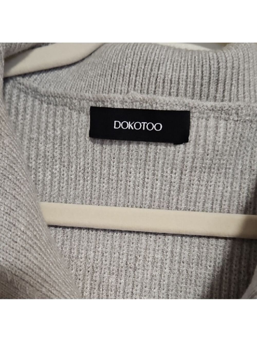 Cozy Coastal Women's Gray Cowl Neck Sweater Size 2XL - Picture 4 of 5